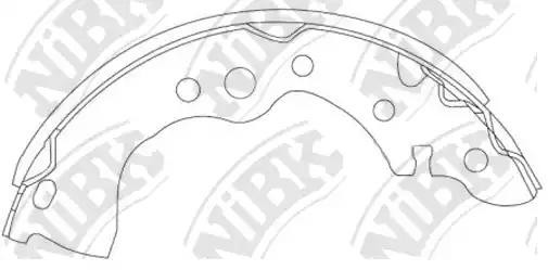 Колодки тормозные NISSAN Almera Classic (B10RS) задние (4шт.) NIBK FN0636 NIBK
