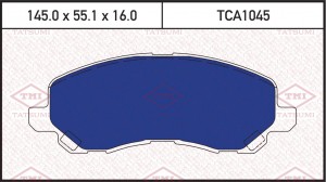 Колодки тормозные дисковые передние MITSUBISHI Airtrek/ASX/Galant/Lancer/Outland TCA1045 TATSUMI