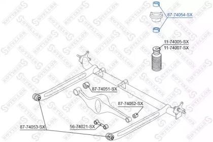 ремк-кт опоры амортизатора заднего!\Nissan Almera/Maxima/200SX 95-00 87-74054-SX STELLOX