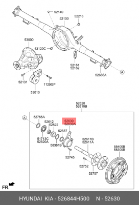 Корпус подшипника 52684-4H500 526844H500 HYUNDAI KIA