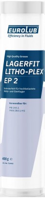 Смазка литиевая высокотемпературная EUROLUB LAGERFIT Grease LITHO-PLEX EP-2 400г 714400 EUROLUB