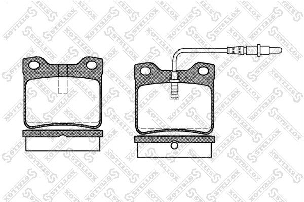321 02=FDB619 !колодки дисковые з.\ Peugeot 406 2.0-2.2HDi 95>/605 2.0-2.5TDi 89 332-002-SX STELLOX