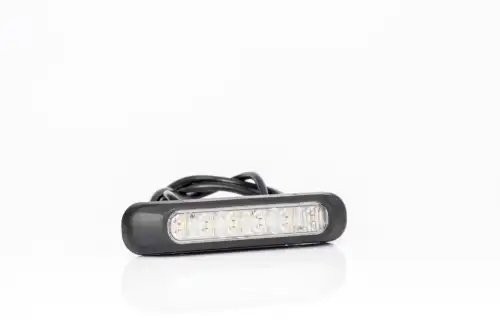 фонарь сигнальный! LED желтый, 132,7x35,4, с кронштейном, проводом 1,0м\ Univers FT200LED FRISTOM