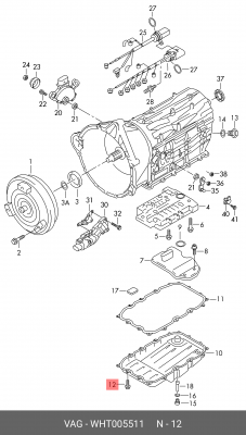 Болт WHT005511 WHT 005 511 VAG