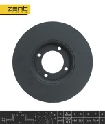 диск тормозной передний!\ Ford Capri/Escort 67-87 Z06301 ZENTPARTS