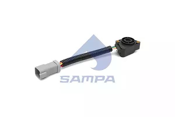 Датчик потенциометр педали газа Вольво, 5 контактов с проводом 092084 SAMPA