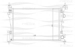 Радиатор OPEL Corsa 06- KK0144 KK0144 FREE Z