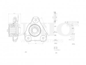 Опора амортизатора передняя правая RMP-13073 UNIO
