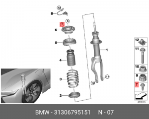 Винт BMW OE 31 30 6 795 151 BMW