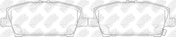 Колодки тормозные HONDA Civic (07-) передние (4шт.) NIBK PN8866 NIBK