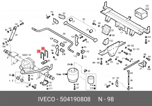 стремянка! 72/90xМ18x1.5x270-R\ Iveco 504190808 IVECO