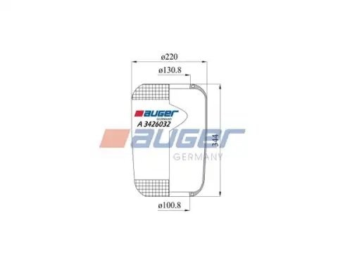 Пневморессора без стакана Iveco Eurocargo/Bus A3426032 AUGER