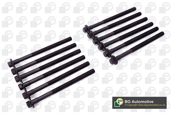 к-кт болтов ГБЦ! 12шт.\ Volvo S60/S80/V70/XC70/XC90 2.4 D5244 01> BK3375 BG AUTOMOTIVE