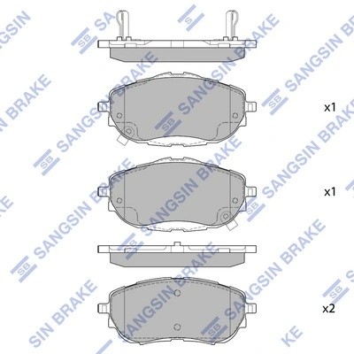 Тормозная колодка SP1700A SP1700A SANGSIN