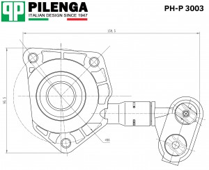 Цилиндр сцепления рабочий FOCUS 2 1.4-1.8 PH-P3003 PHP3003 PILENGA