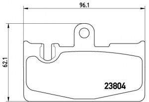 Колодки тормозные LEXUS LS 3 (XF30) (00-06) задние (4шт.) BREMBO P83059 BREMBO