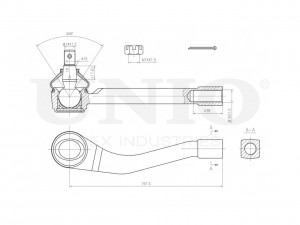Наконечник рулевой правый SSP-10143 UNIO