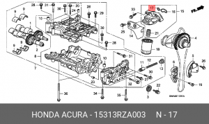 УПЛОТНИТЕЛЬНОЕ КОЛЬЦО ПРОБКА 15313RZA003 15313RZA003 HONDA