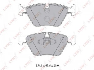 Колодки тормозные дисковые передние BD-1421 LYNXAUTO