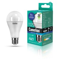 Лампа светодиодная E27 A60 13W (100W) 220V холодный Ultra CAMELION LED13A60865E27 CAMELION