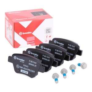 Колодки тормозные VW Golf 6,Jetta AUDI A1,A3 SKODA Octavia,Superb (10-) задние ( P85114X BREMBO