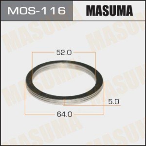 кольцо уплотнительное глушителя! 52х64\ Isuzu MOS-116 MASUMA