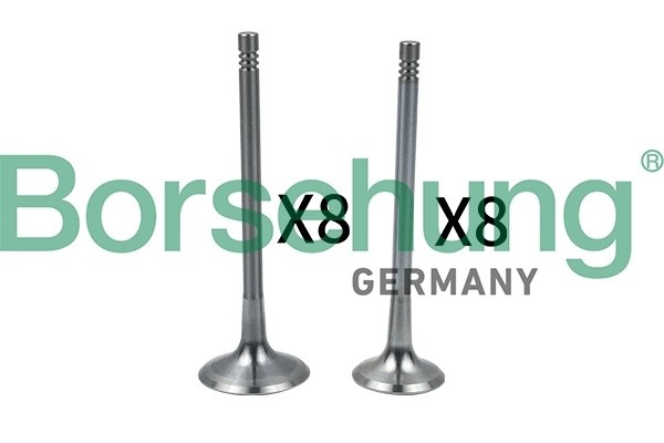 к-кт клапанов! впуск./выпуск. 16шт. 33.85x6x104\ Audi A3 2.0 AXW 03> B18634 BORSEHUNG