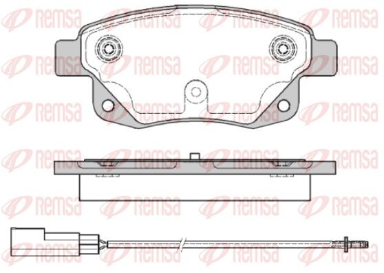 1252 01 колодки дисковые задние!\ Ford Transit/Tourneo Connect 2.2-3.2i/TDCi 06> 125201 REMSA