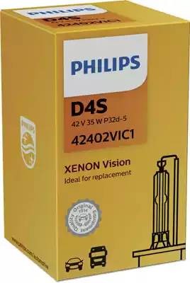 Лампа ксеноновая D4S 35W P32d-5 4600K PHILIPS 42402VIC1 PHILIPS