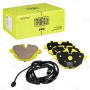 Колодки тормозные дисковые задние керамические PRO (с датчиком) PF4012CR TRIALLI