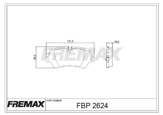 колодки дисковые задние!\ Land Rover Range Rover/Range Rover Sport 5.0/3.0TD/4.4 FBP2624 FREMAX
