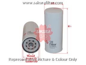 Фильтр масляный DONALDSON C7911 C7911 SAKURA