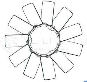 BMW 3-E36/E46 / 5-E34/E39 / X5 11 лопастей 3 болта LFB2690 LUZAR