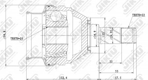 ШРУС JC34026 JC34026 JIKIU