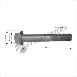 Болт с прессшайбой, шестигранный [M16/1.5,.L=100, l=42]  10шт 400.556 MANSONS