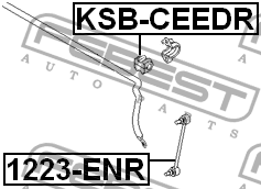 KIA CEED (2007- 2012) D15.8 KSB-CEEDR FEBEST
