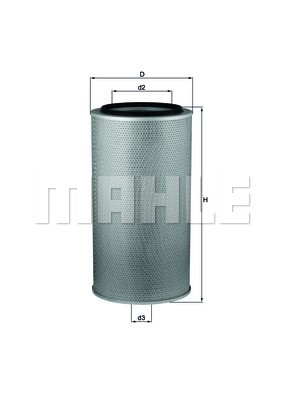 Фильтр воздушный LX 627 MAHLE KNECHT
