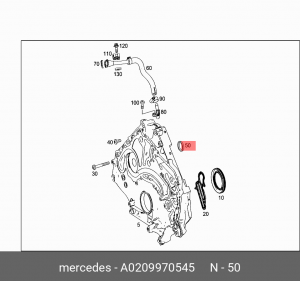 MERCEDES BENZ W221 (2005-2013) A 020 997 05 45 MERCEDES BENZ