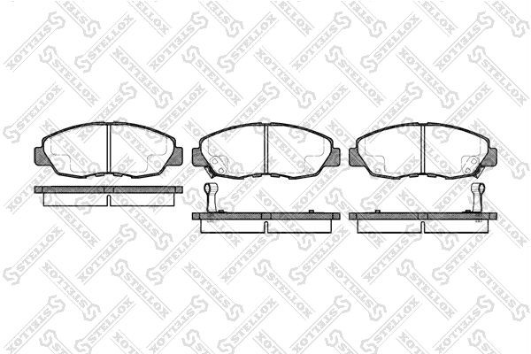 324 02=D5080M-01=FO633881 !колодки дисковые п.\ Honda Accord all 90-93/CR-V 2.0i 335-002-SX STELLOX