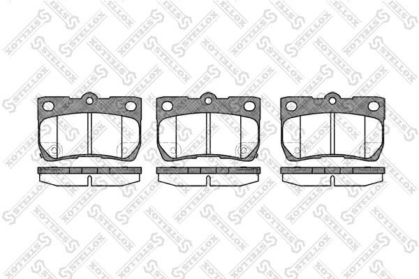 1181 02=FDB4001 [0446622190] !колодки дисковые з.\ Lexus GS 300/430 05> 1192-002-SX STELLOX