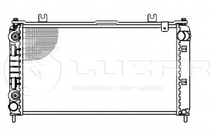 Радиатор ВАЗ-2190 алюминиевый (15-) АКПП (тип K-Dac) LUZAR LRC01194 LUZAR