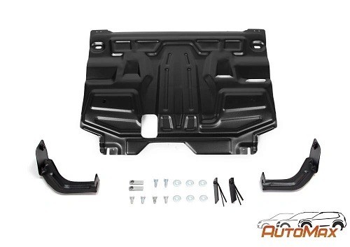 защита картера+КПП! +комплект крепежа, сталь\Skoda Rapid/Fabia/Rооmster,VW Polo, AM.5877.2 AUTO MAX