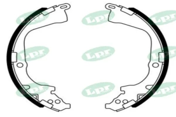 Комплект тормозных колодок 01011 01011 LPR