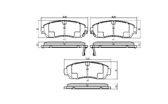 колодки дисковые передние!\ Honda CR-V 2.0i-VTEC/2.2i-CTDi 07> FBP1812 FREMAX