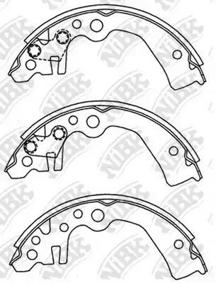 Колодки тормозные NISSAN Cube (10-),Micra (03-10),Note (05-12) задние барабанные FN1261 NIBK