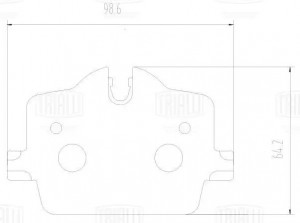 Колодки торм. BMW 3 (G20) (18-)/Toyota Supra (19-) диск. зад. (PF 2225) PF 2225 TRIALLI
