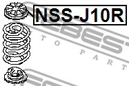 Проставка задн пружины верхняя NISSAN QASHQAI J10E 2006.12-2013.12 NSS-J10R NSS-J10R FEBEST