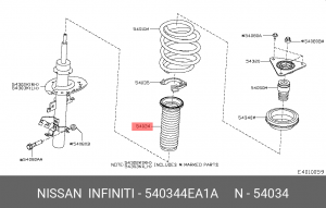 Пыльник амортизатора 54034-4EA1A 54034-4EA1A NISSAN