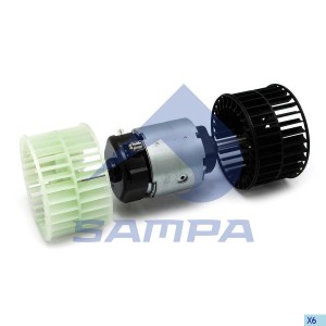 Мотор отопителя MAN M/F 90, L/M 2000; Volvo 10/12; FL 608-619, FL 6, -- chassis  033435 SAMPA