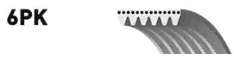 Поликлиновой ремень 6PK1555 (8653-10337) 6PK1555 GATES